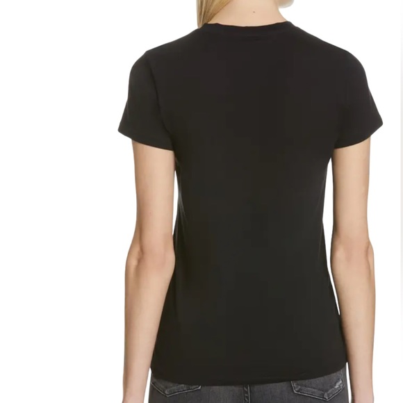 NEW Vince Essential Pima Cotton Crewneck T Shirt Top Black XS - Picture 2 of 11